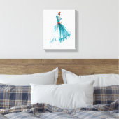 野生のリンゴ |オートクチュールファッションスケッチ キャンバスプリント (インサイチュ (寝室))