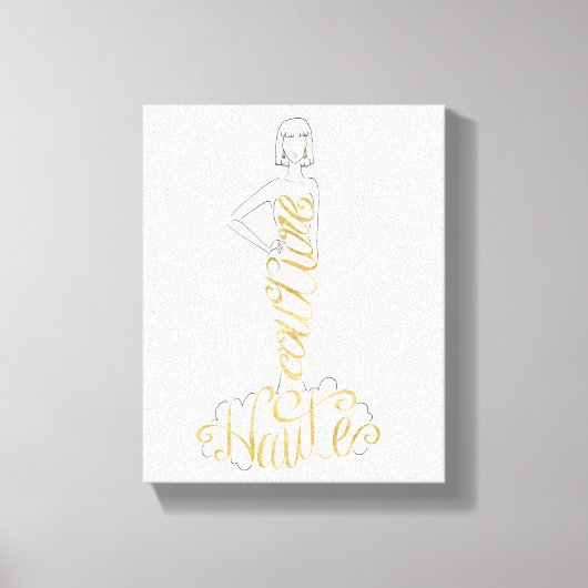 野生のリンゴ |スタイリッシュことわざ-オートクチュールオートドレス キャンバスプリント (正面)