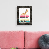 野生のリンゴ |スタイルアイコン – 金ゴールドリスト キャンバスプリント (インサイチュ (リビング))