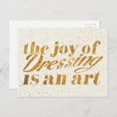 野生のリンゴ |ドレッシングの喜び – ガーリー引用文 ポストカード (正面/裏面)