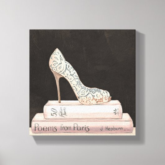 野生のリンゴ |ハイエレガントヒールファッション キャンバスプリント (正面)