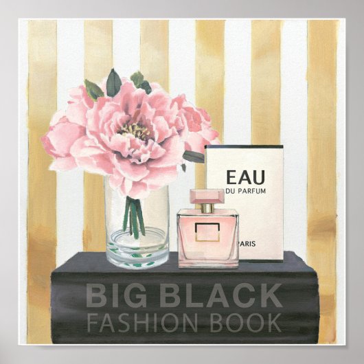 野生のリンゴ |ビッグファッションブック – ストライプの ポスター (正面)