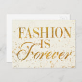 野生のリンゴ |ファッションは永遠に – ガーリー引用文 ポストカード (正面/裏面)