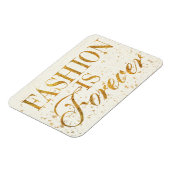 野生のリンゴ |ファッションは永遠に – ガーリー引用文 マグネット (左側)