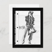 野生のリンゴ |ポシュ – Edgyヴィンテージスケッチ ポストカード (正面/裏面)