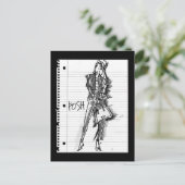 野生のリンゴ |ポシュ – Edgyヴィンテージスケッチ ポストカード (スタンド正面)