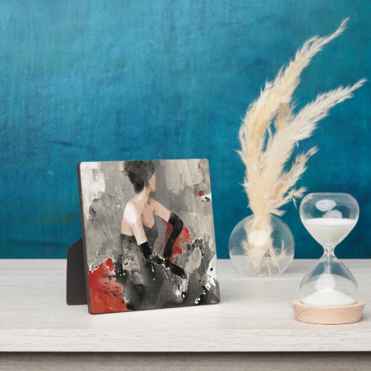 野生のリンゴ |ヴィンテージ水彩女性 フォトプラーク (インサイチュ)