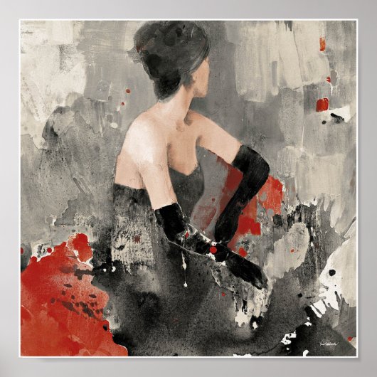 野生のリンゴ |ヴィンテージ水彩女性 ポスター (正面)