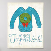 野生のリンゴ | Joy To The World – クリスマスセーター ポスター (正面)