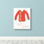 野生のリンゴ | Warm Wishes -ジンジャーブレッドマン キャンバスプリント (インサイチュ (ウッドフロア))