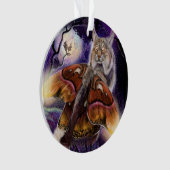 野生のルミネッセンス翼リンクス オーナメント (正面)