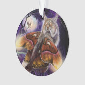 野生のルミネッセンス翼リンクス オーナメント (正面)