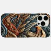 野生のワイルドレザーのような鷹のアート Case-Mate iPhoneケース (裏面 (横))