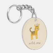 野生のワンタイガー猫 キーホルダー (正面左)