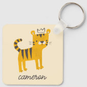 野生のワンタイガー猫 キーホルダー (裏面)