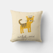 野生のワンタイガー猫 クッション (正面)