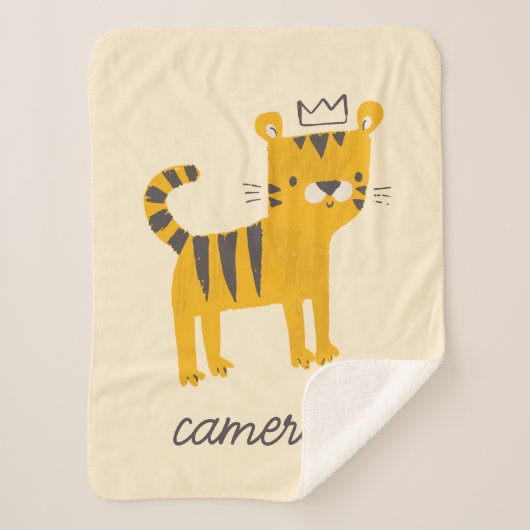 野生のワンタイガー猫 シェルパブランケット (正面)