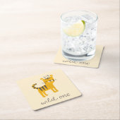 野生のワンタイガー猫 スクエアペーパーコースター (インサイチュ)