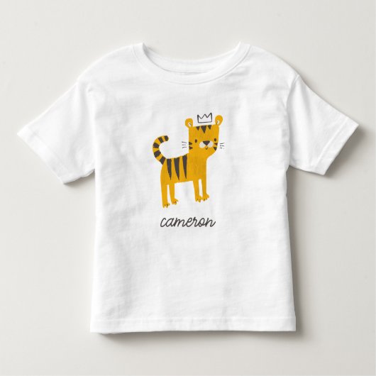 野生のワンタイガー猫 トドラーTシャツ (正面)