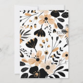 野生のワンヒョウフローラの赤ちゃんシャワー 招待状 (裏面)