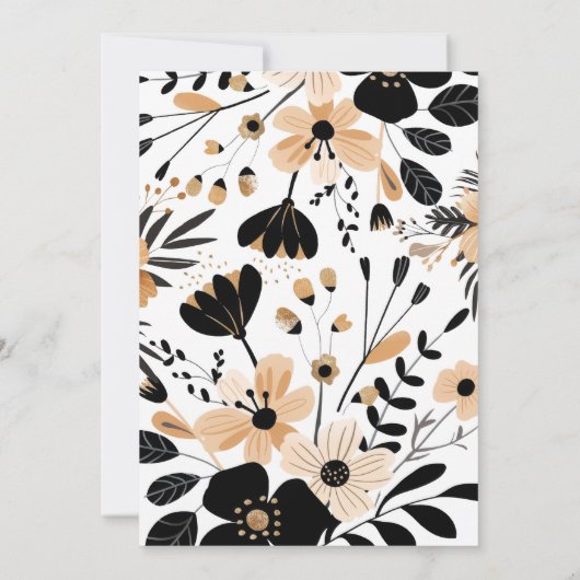 野生のワンヒョウフローラ1歳の誕生日の招待 招待状 (裏面)