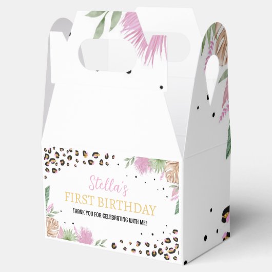 野生のワンヒョウ動物誕生日お願いボックス フェイバーボックス (オープン)