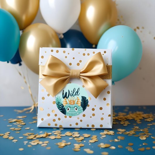 野生のワンブルーモンスタートロピカルジャングル ラウンドシール