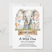 野生のワン招待状少年 招待状 (正面)