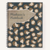 野生のヴィンテージのヒゲインスパイア ノートブック (正面)