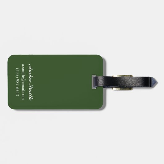 野生のヴィンテージ旅行のAlaskaCaribou ラゲッジタグ (裏面横)