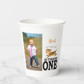 野生の一つのジャングルの虎の誕生日 紙コップ (正面)