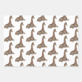 野生の一動物園動物 ラッピングペーパーシート (正面3)