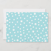 野生の一恐竜トリケラトプス少年の最初の誕生日 招待状 (裏面)