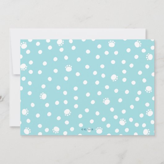 野生の一恐竜トリケラトプス少年の最初の誕生日 招待状 (裏面)