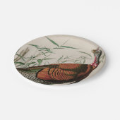 野生の七面鳥のアメリカオードボンプリント ペーパープレート (アングル)