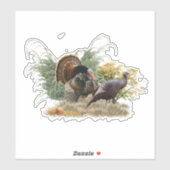 野生の七面鳥のシール シール (シート)