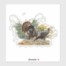 野生の七面鳥のシール