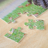 野生の七面鳥のポートレート ジグソーパズル (側面)