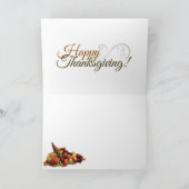 野生の七面鳥の感謝祭 シーズンカード (内部)