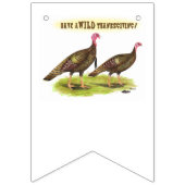 野生の七面鳥の感謝祭 バンティングフラッグ (第3の旗)
