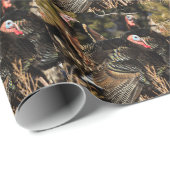 野生の七面鳥パターン ラッピングペーパー (ロールコーナー)