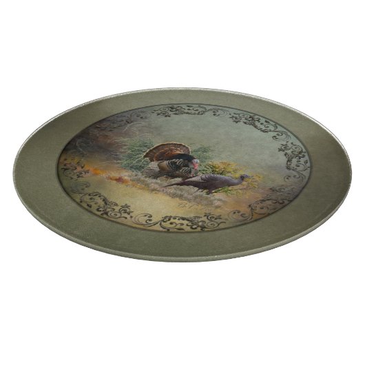 野生の七面鳥 カッティングボード (角)