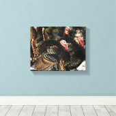 野生の七面鳥 キャンバスプリント (インサイチュ (ウッドフロア))