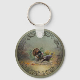 野生の七面鳥 キーホルダー