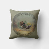 野生の七面鳥 クッション (裏面)