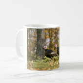 野生の七面鳥 コーヒーマグカップ (正面左)