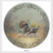 野生の七面鳥 シール (シート)