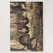 野生の七面鳥 ジグソーパズル (縦)