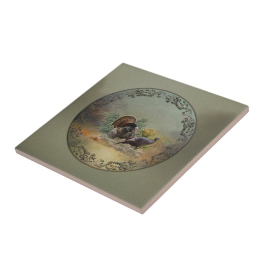 野生の七面鳥 タイル (側面)