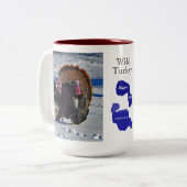 野生の七面鳥 ツートーンマグカップ (正面左)